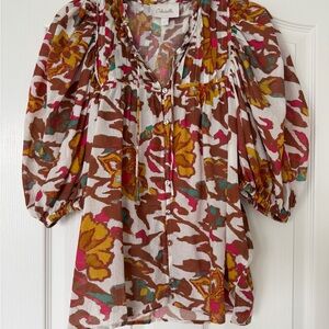 Cleobella Multicolor Floral Blouse